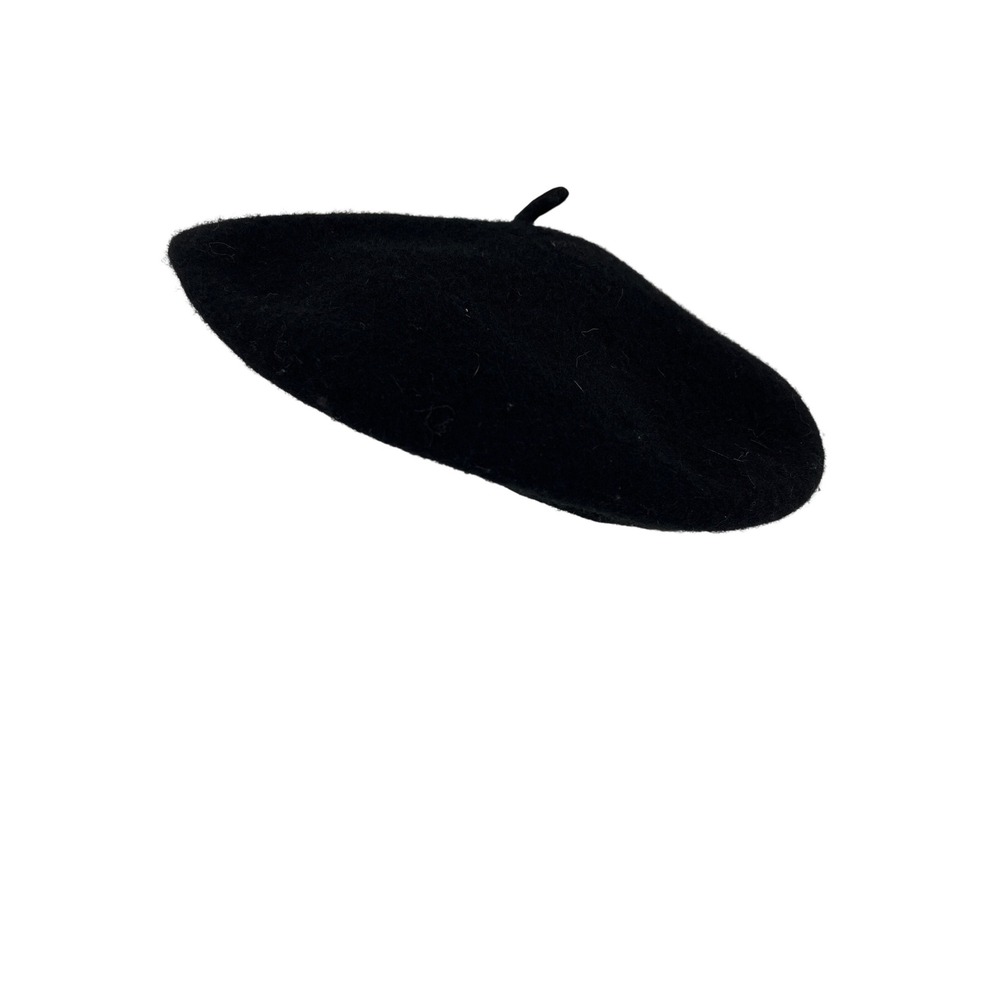 Black 100% Pure Wool Beret‎ Hat Women's Classic French Style
